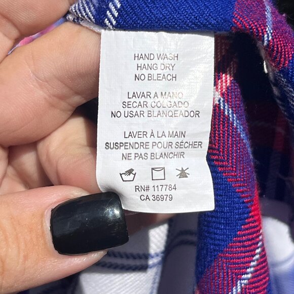 Rails Plaid Rayon Flannel Button Up Shirt Size S - Picture 5 of 8